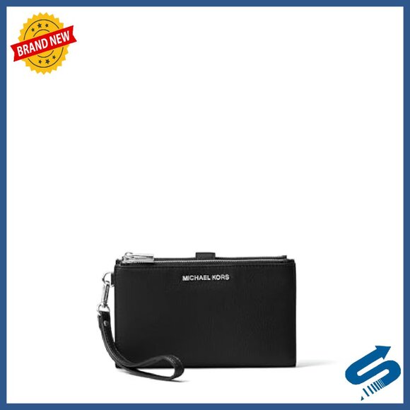 Pebbled Leather Wristlet with Multiple Pockets - Perfect for Essentials - Picture 2 of 3